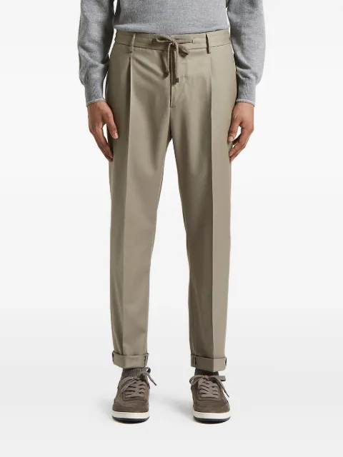 Peserico pleated drawstring trousers
