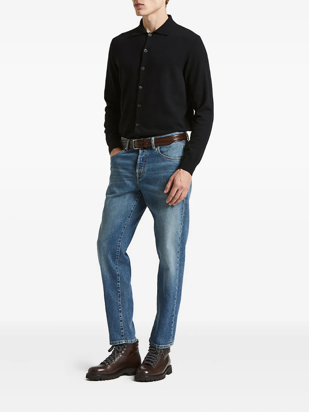 Peserico faded-wash jeans - Blauw