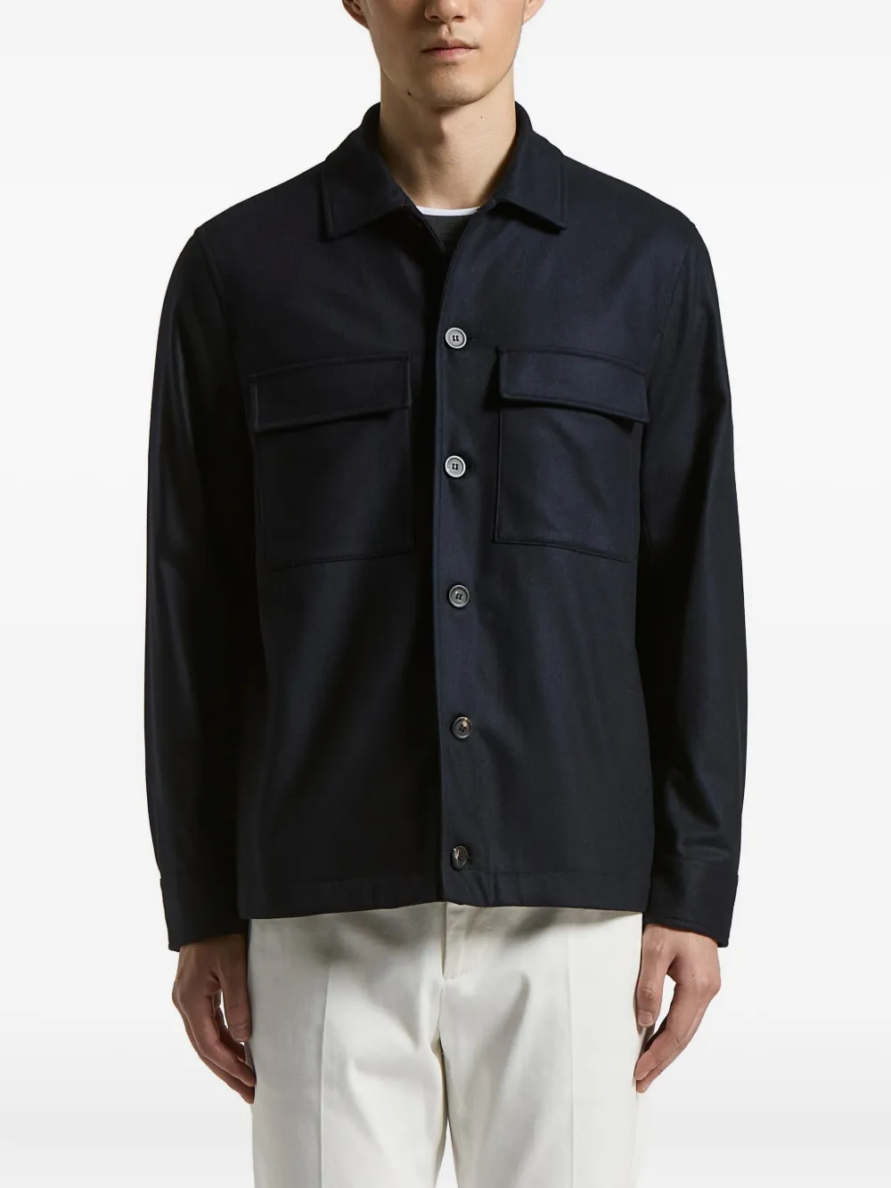 Peserico pocket button jacket | Blue | Image 1