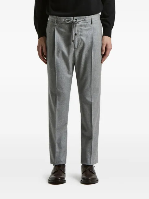 Peserico drawstring pleated trousers