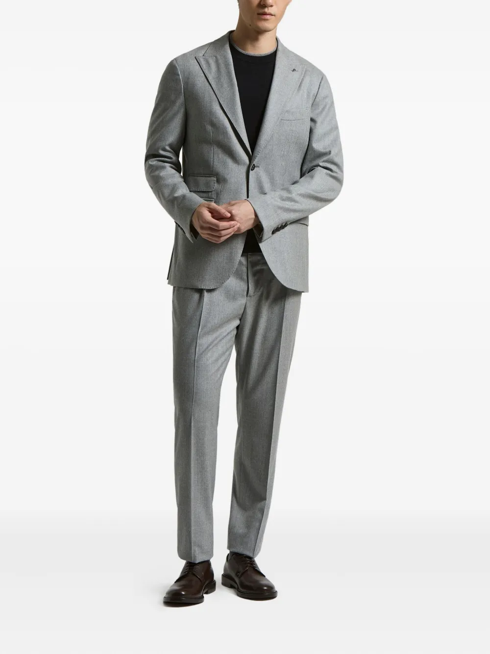 Peserico drawstring pleated trousers - Grijs