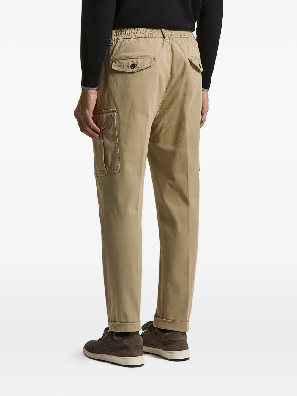 Peserico Broek met cargo zak Beige