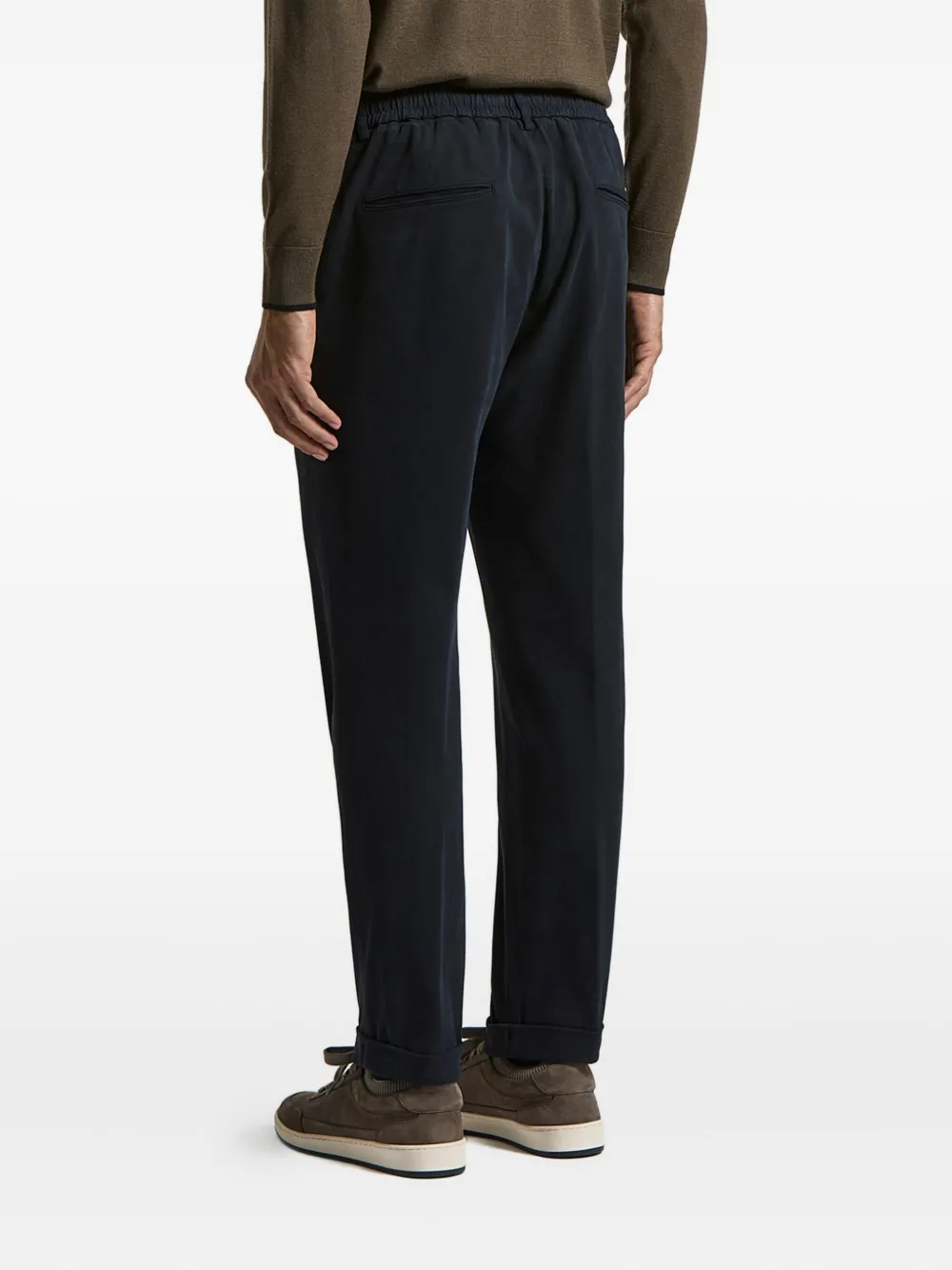 Peserico Broek met trekkoord Blauw