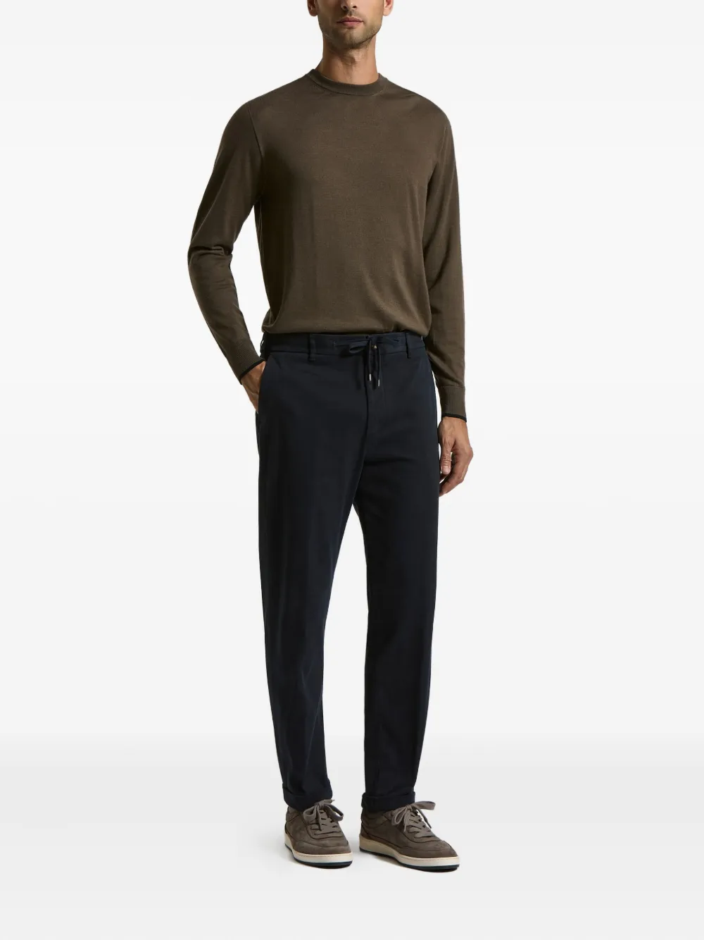 Peserico drawstring trousers - Blauw