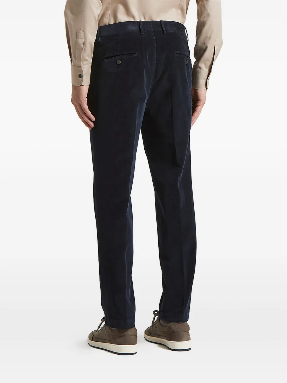 Peserico Ribfluwelen broek - Blauw