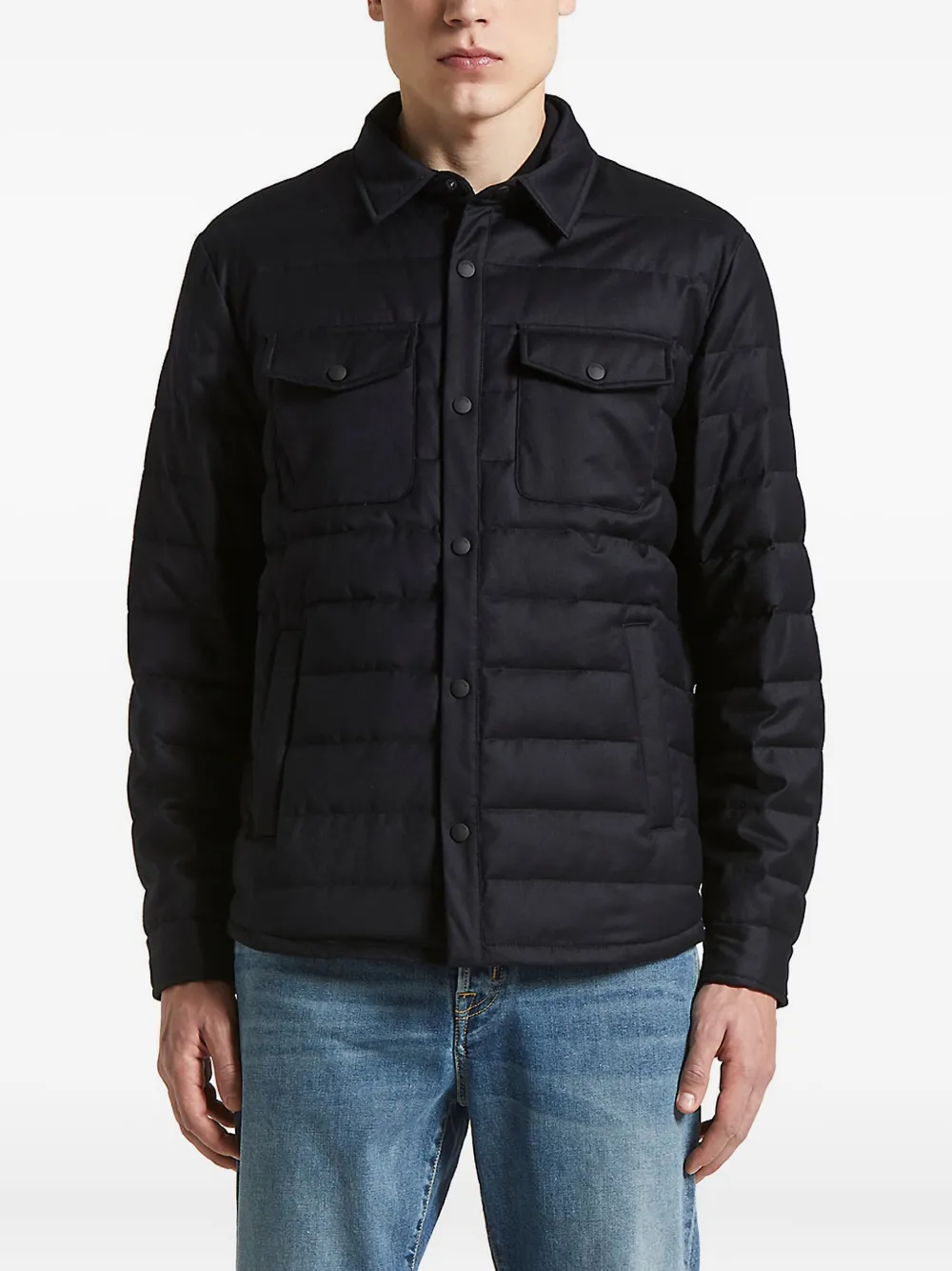 Peserico quilted shirt jacket | Blue | Image 1