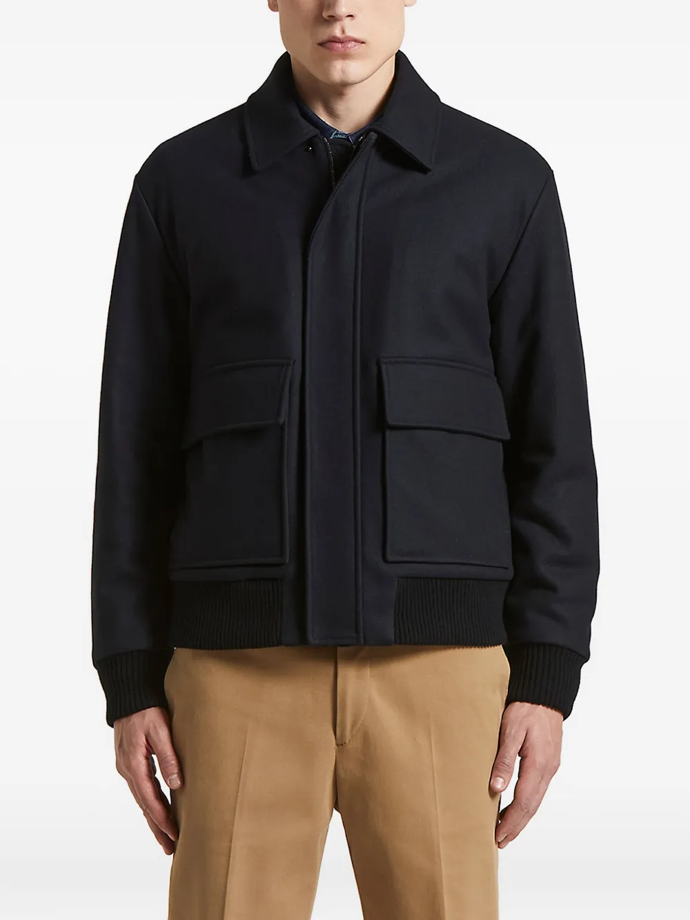 Peserico flap-pocket bomber jacket | Blue | Image 1