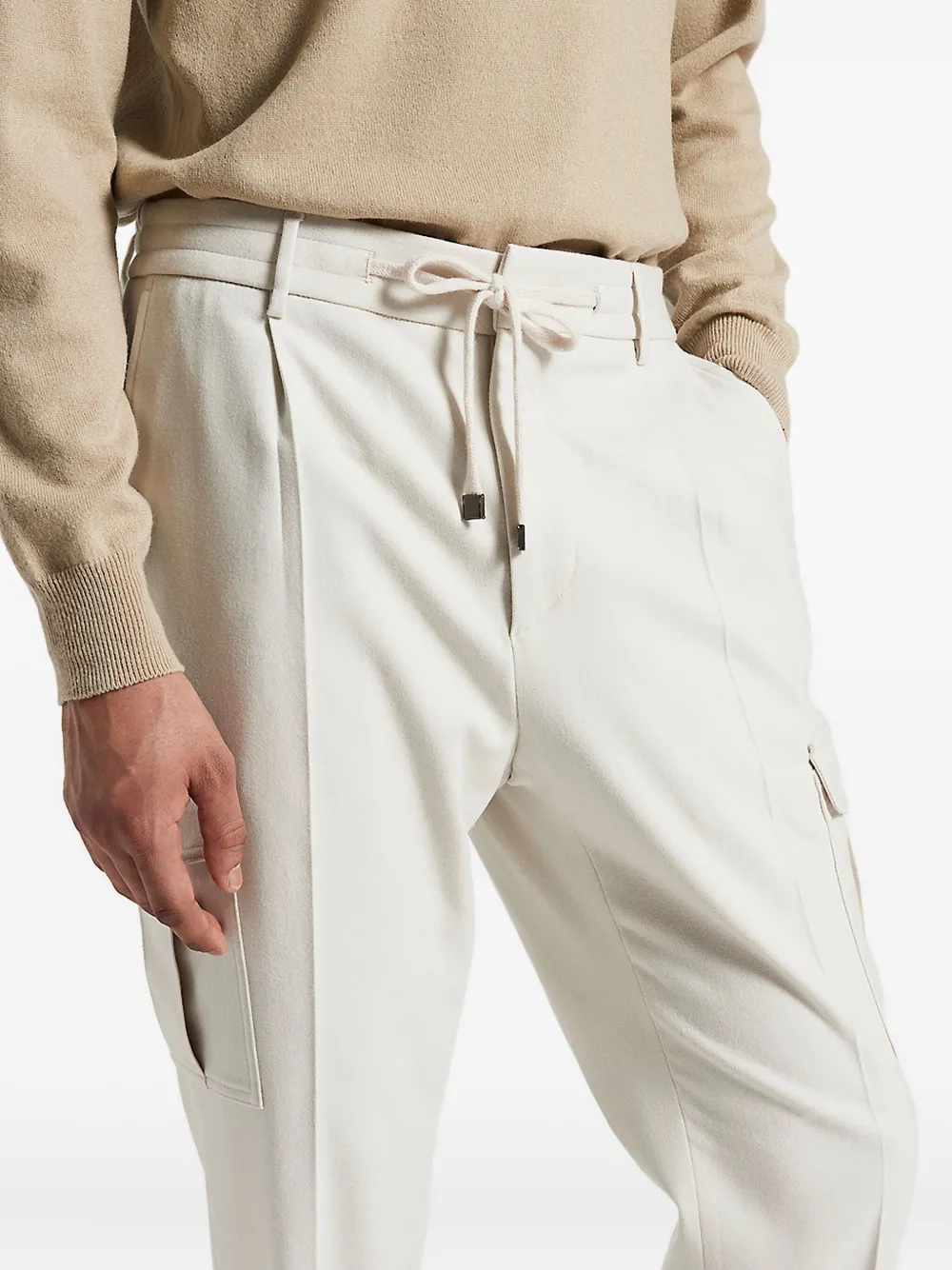 Peserico Cargo plooibroek Beige