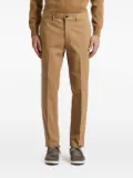 Peserico flat-front trousers - Brown