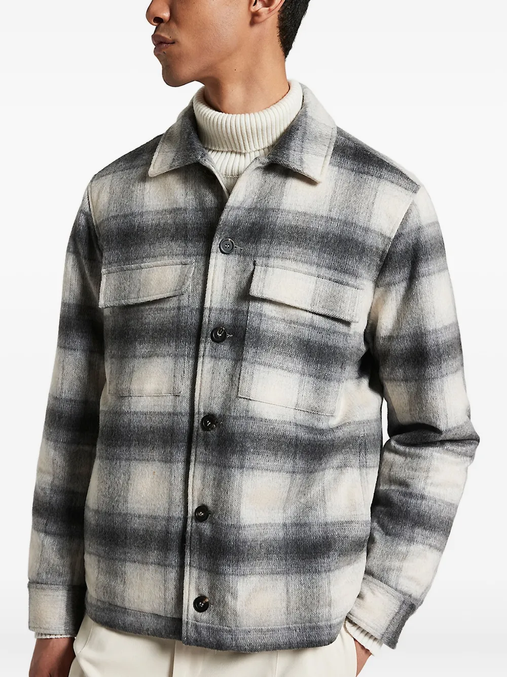 Peserico Geruit shirtjack Beige