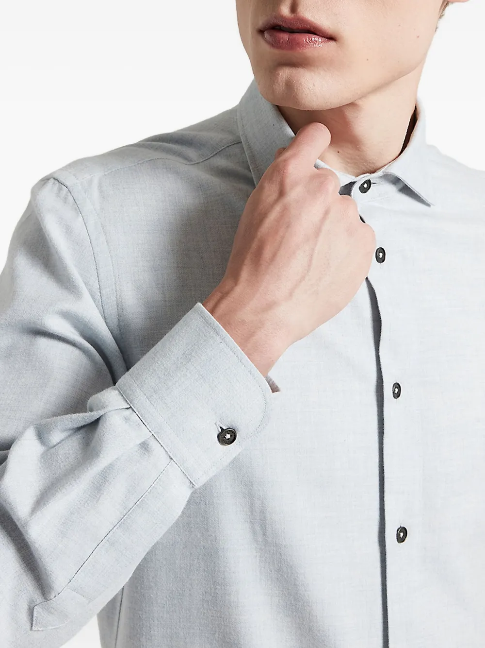 Peserico Overhemd met lange mouwen Blauw