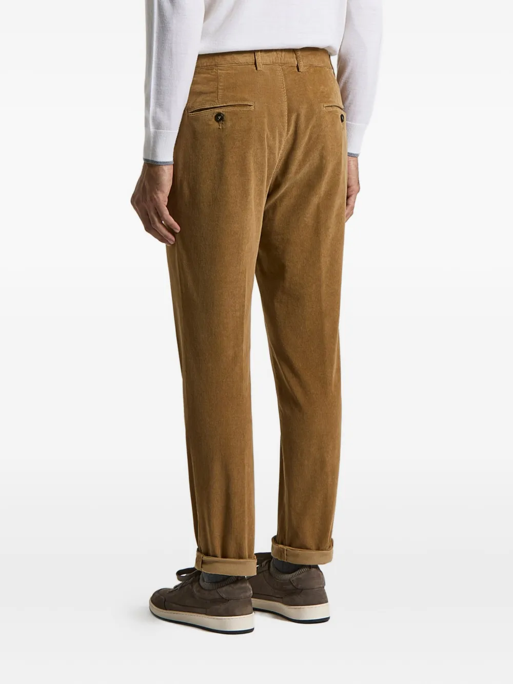 Peserico Ribfluwelen broek Bruin