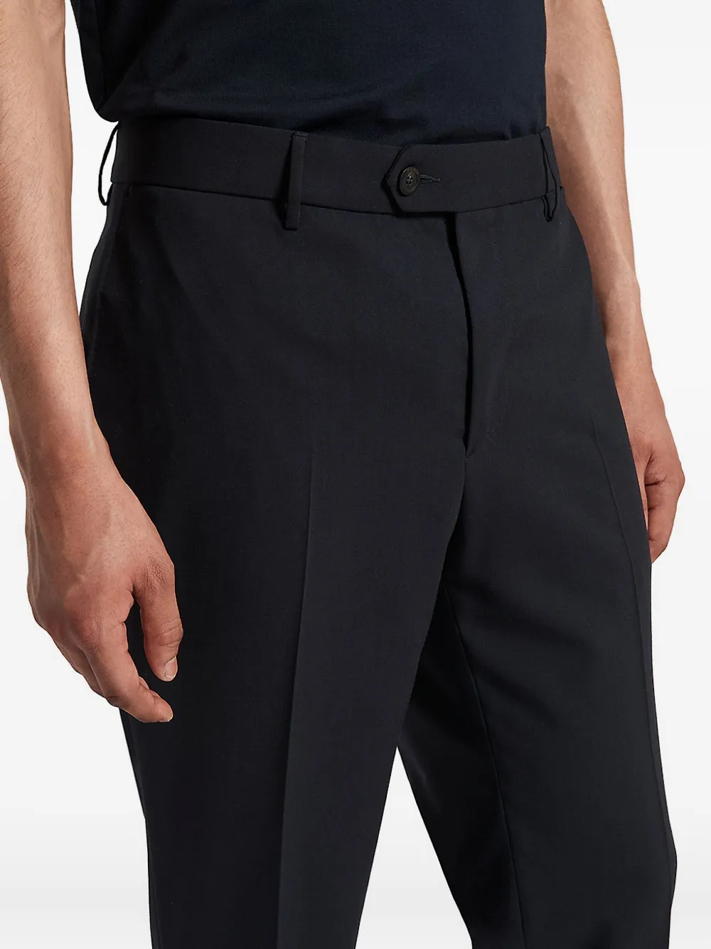 Peserico Broek met cuffs Blauw