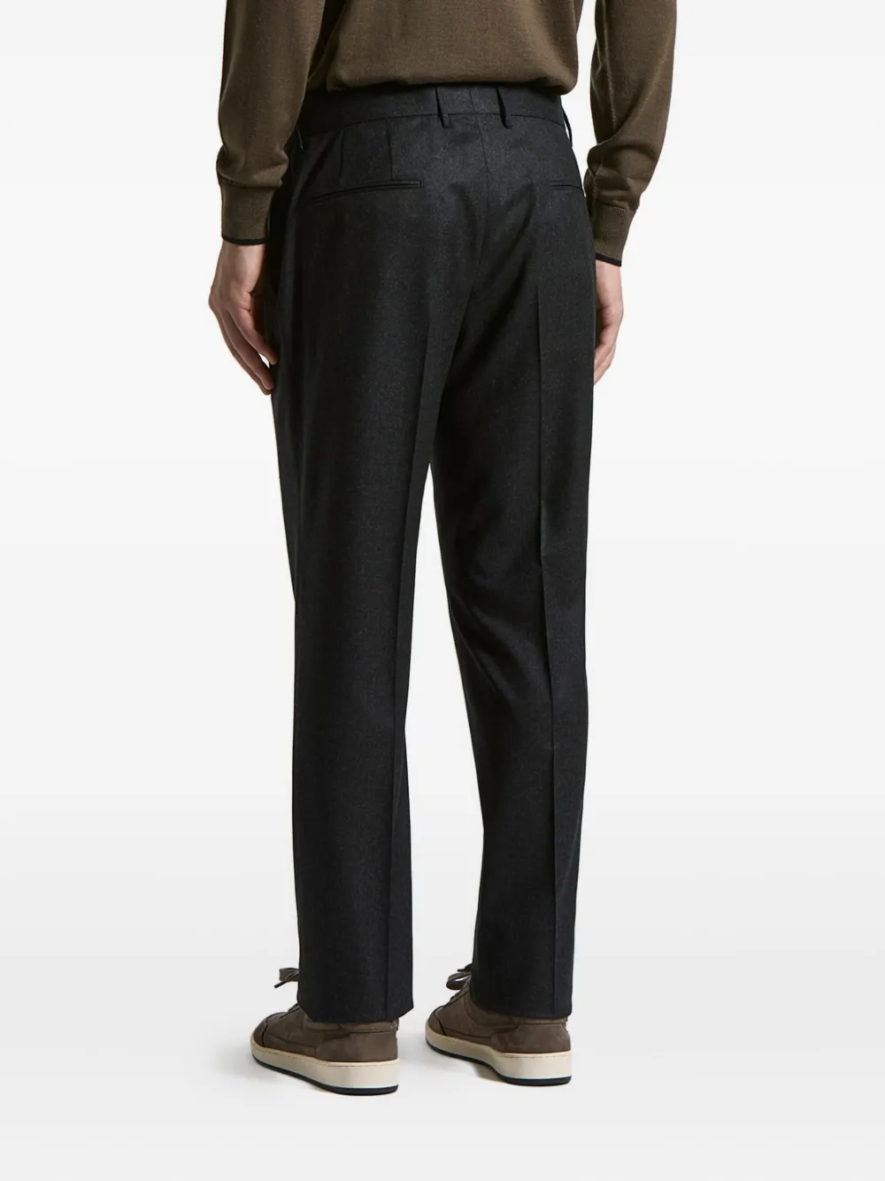 Peserico Broek met knopen Grijs