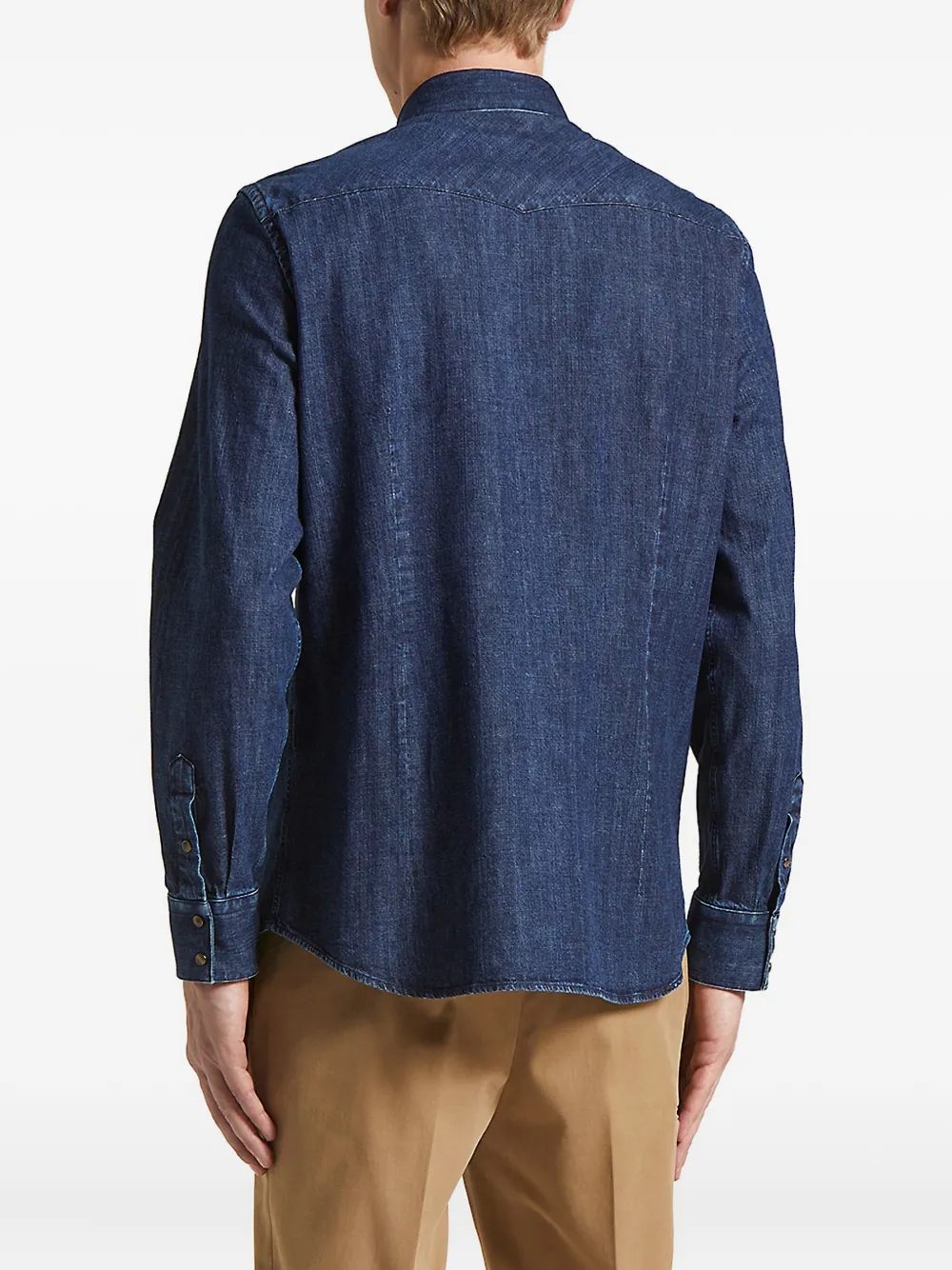 Peserico Denim overhemd Blauw