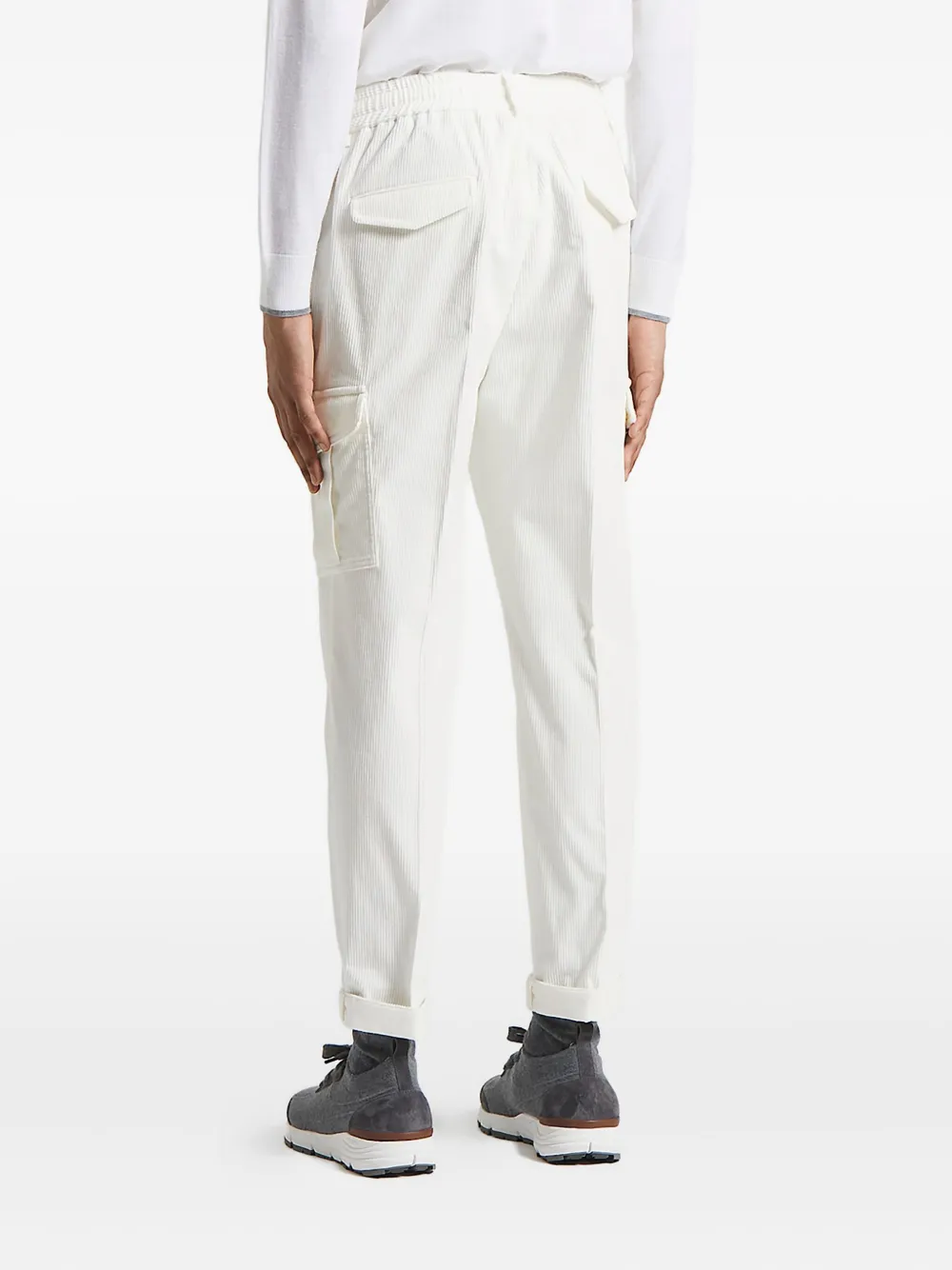 Peserico Cargo plooibroek Wit