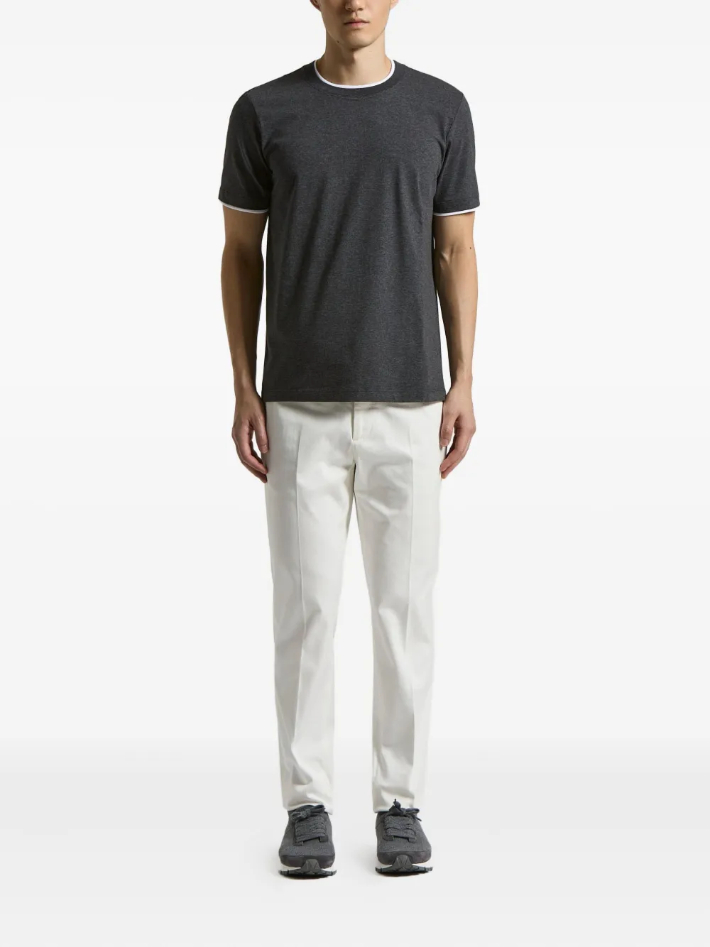 Peserico ringer T-shirt - Grijs