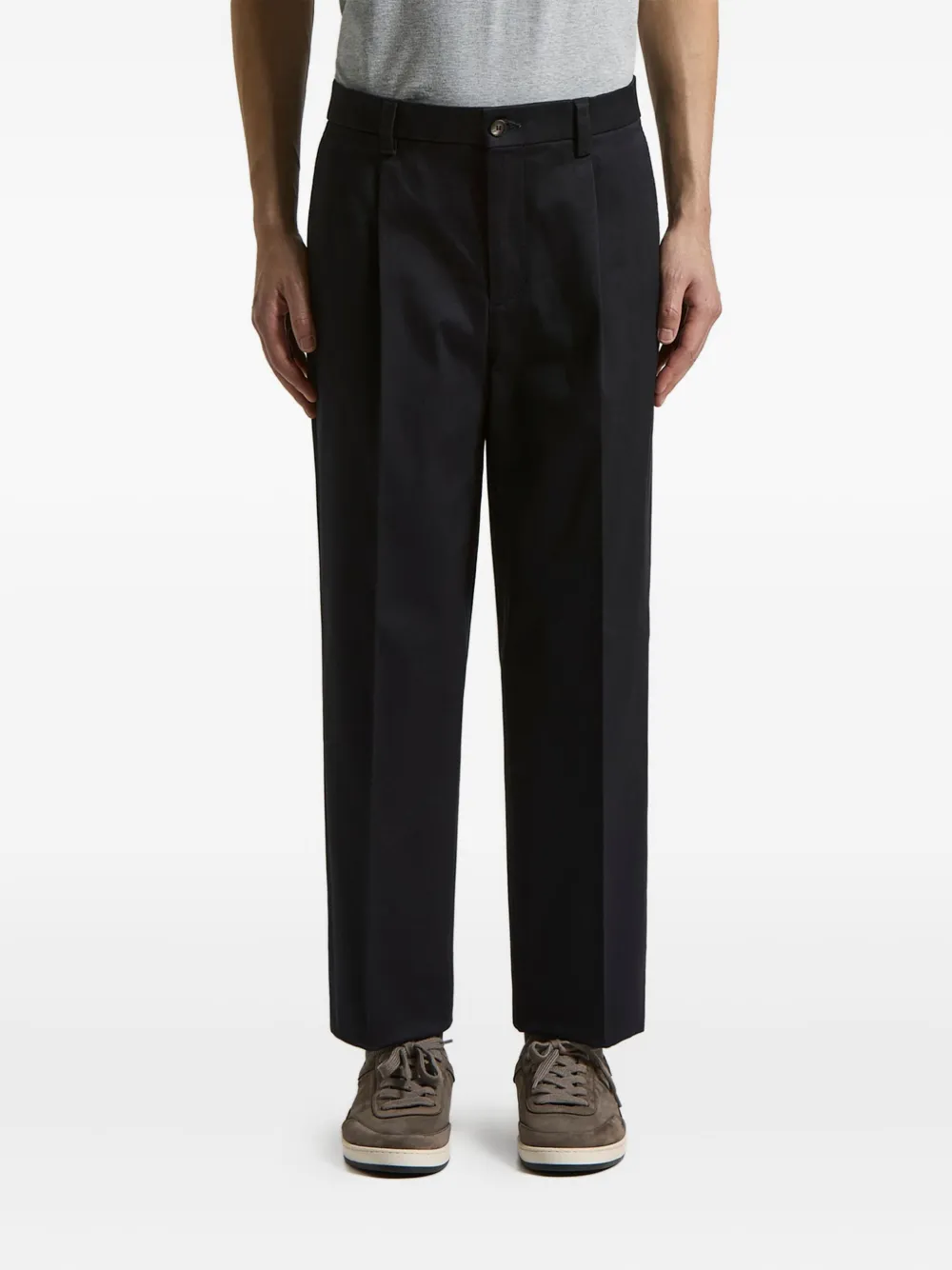 Peserico pleated button-fastening trousers | Blue | Image 1