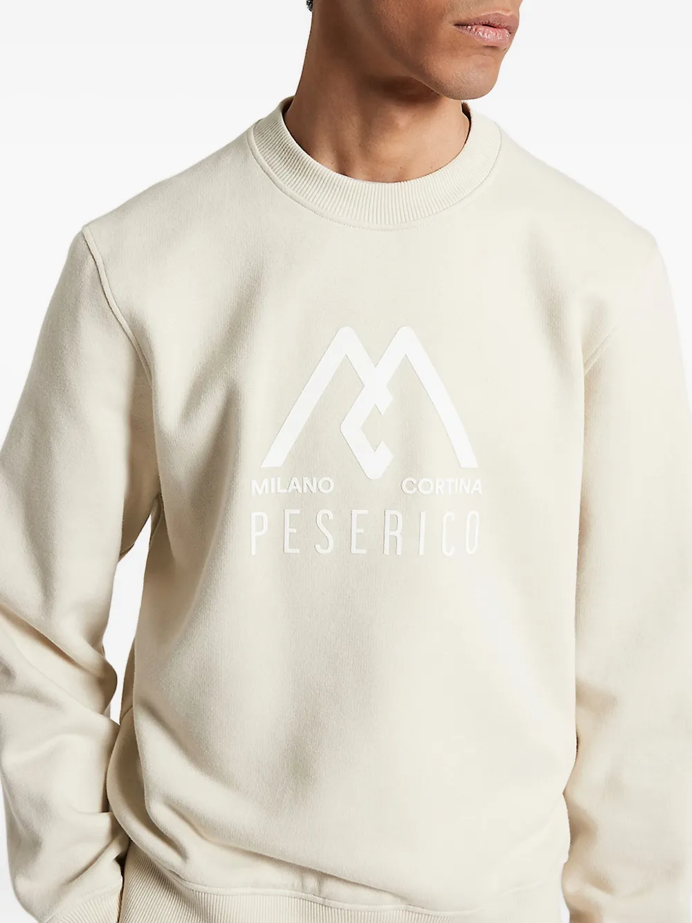Peserico Logo-print Sweatshirt In Neutral