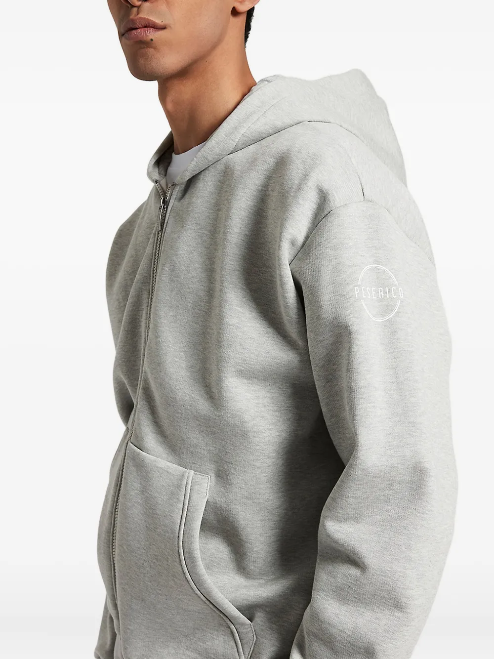 Peserico Sweater met rits Grijs