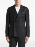 Peserico double-breasted patch-pocket jacket - Grey
