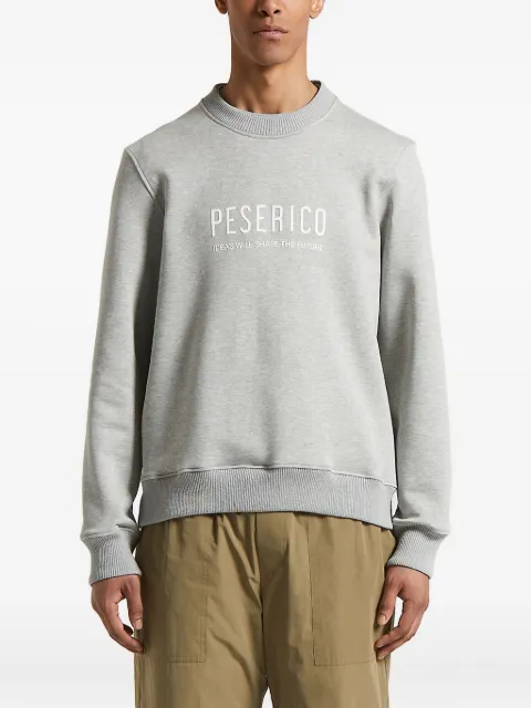 Peserico logo-embroidered crew-neck sweatshirt