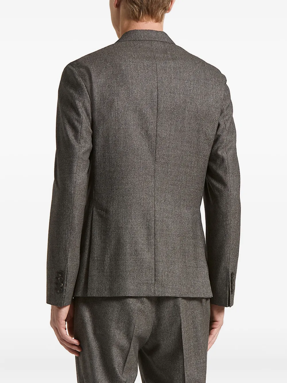 Peserico Patch-pocket Two-button Blazer In Gray