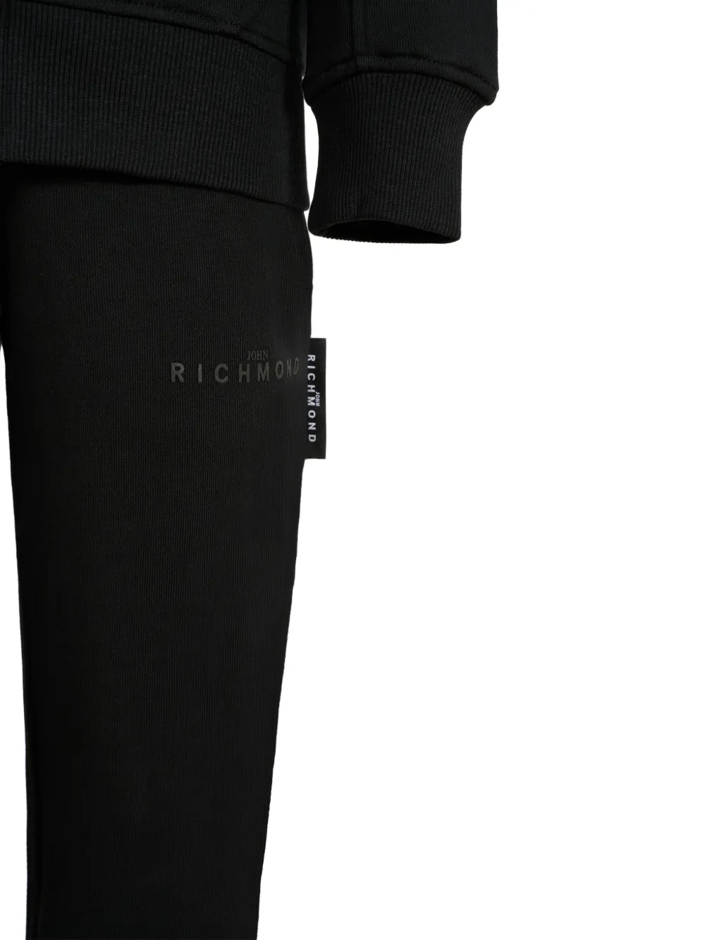 John Richmond Junior Trainingspak met logoprint Zwart