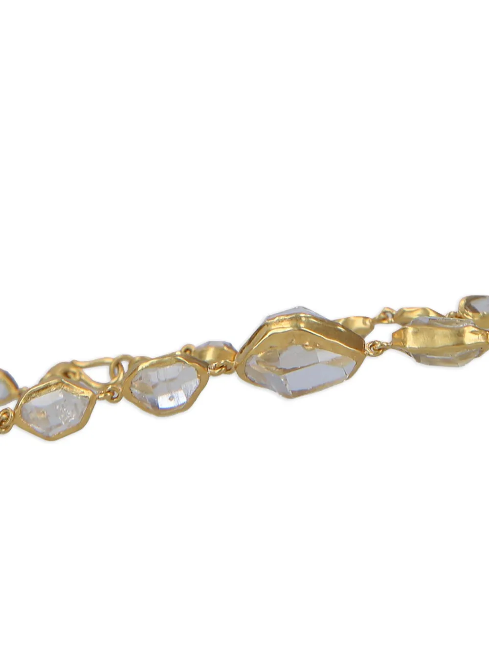  Pippa Small 18k Yellow Gold Herkimer Diamond Necklace 