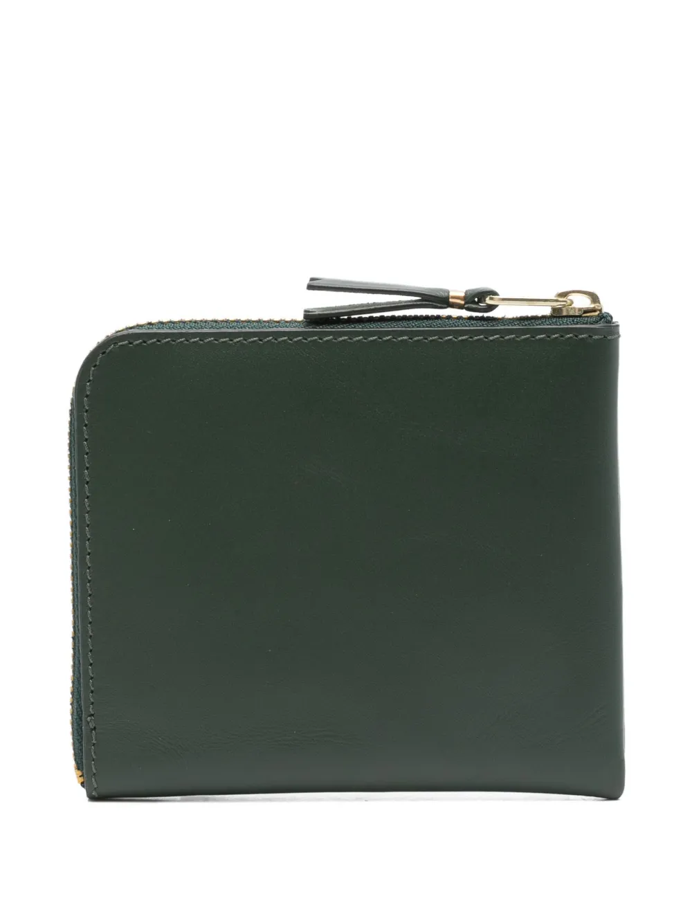 Comme Des Garçons Wallet Leren portemonnee met rits Groen