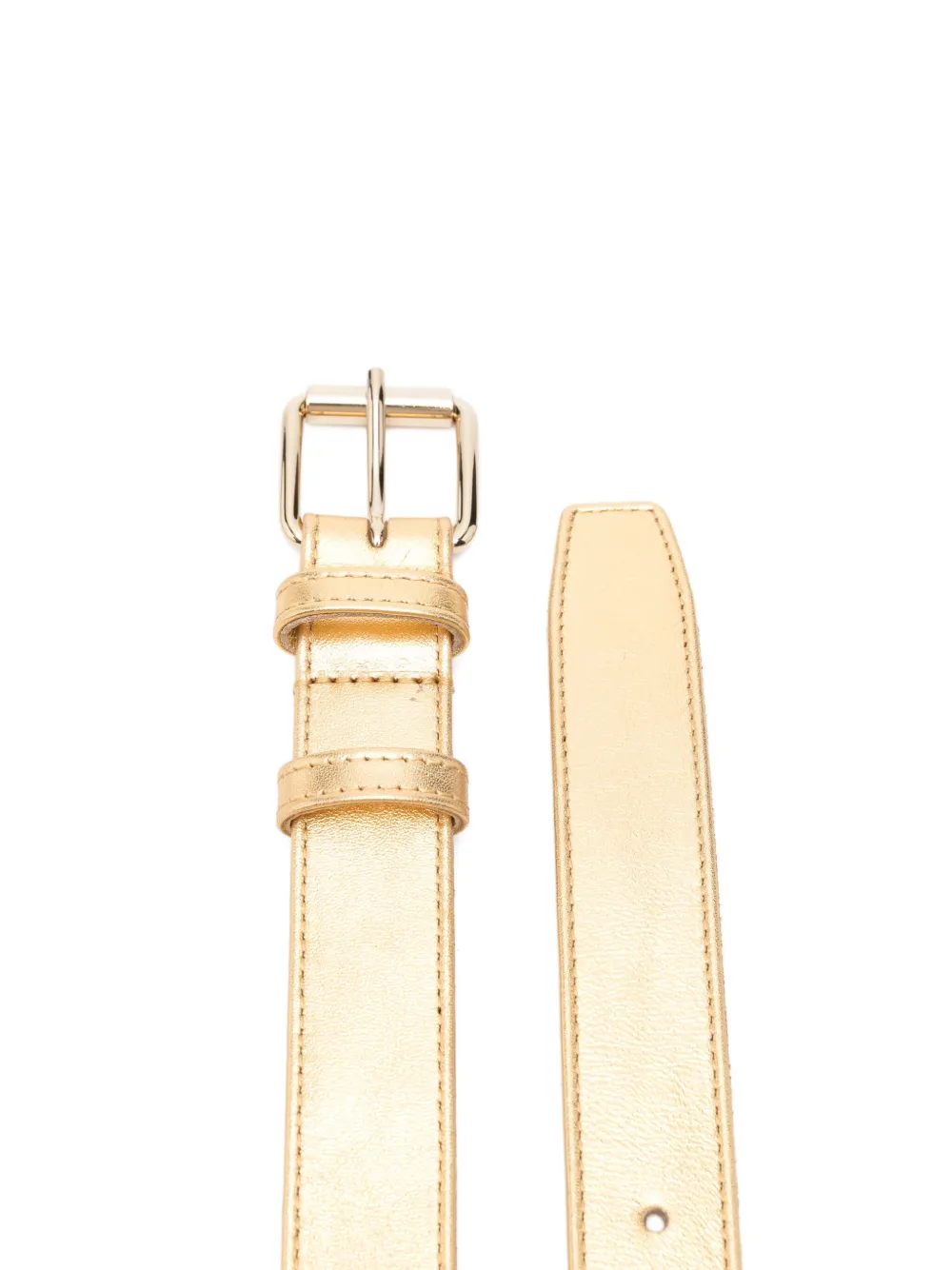 Comme Des Garçons Wallet Leren riem Goud