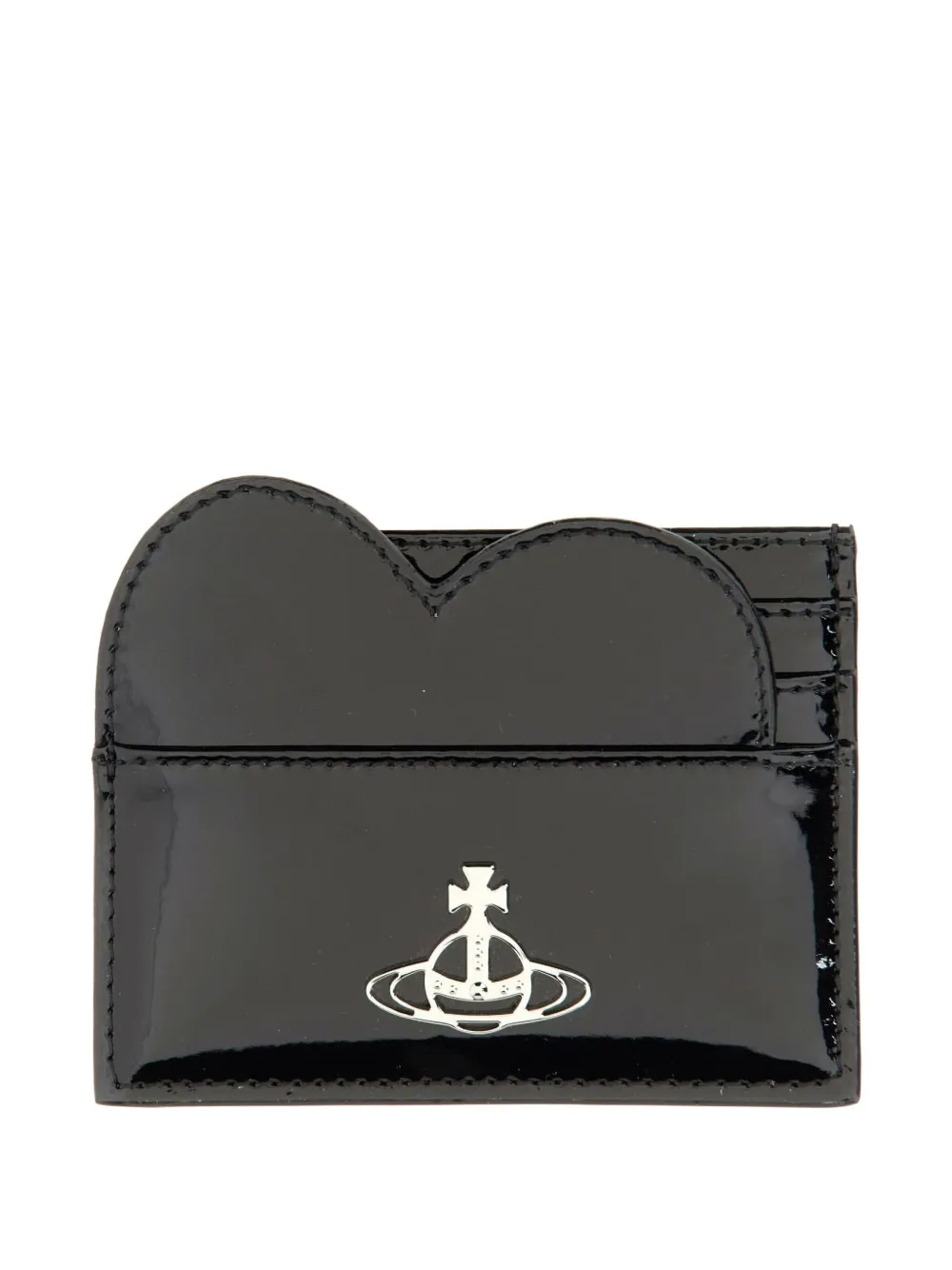 Vivienne Westwood Heart Card Holder In Black