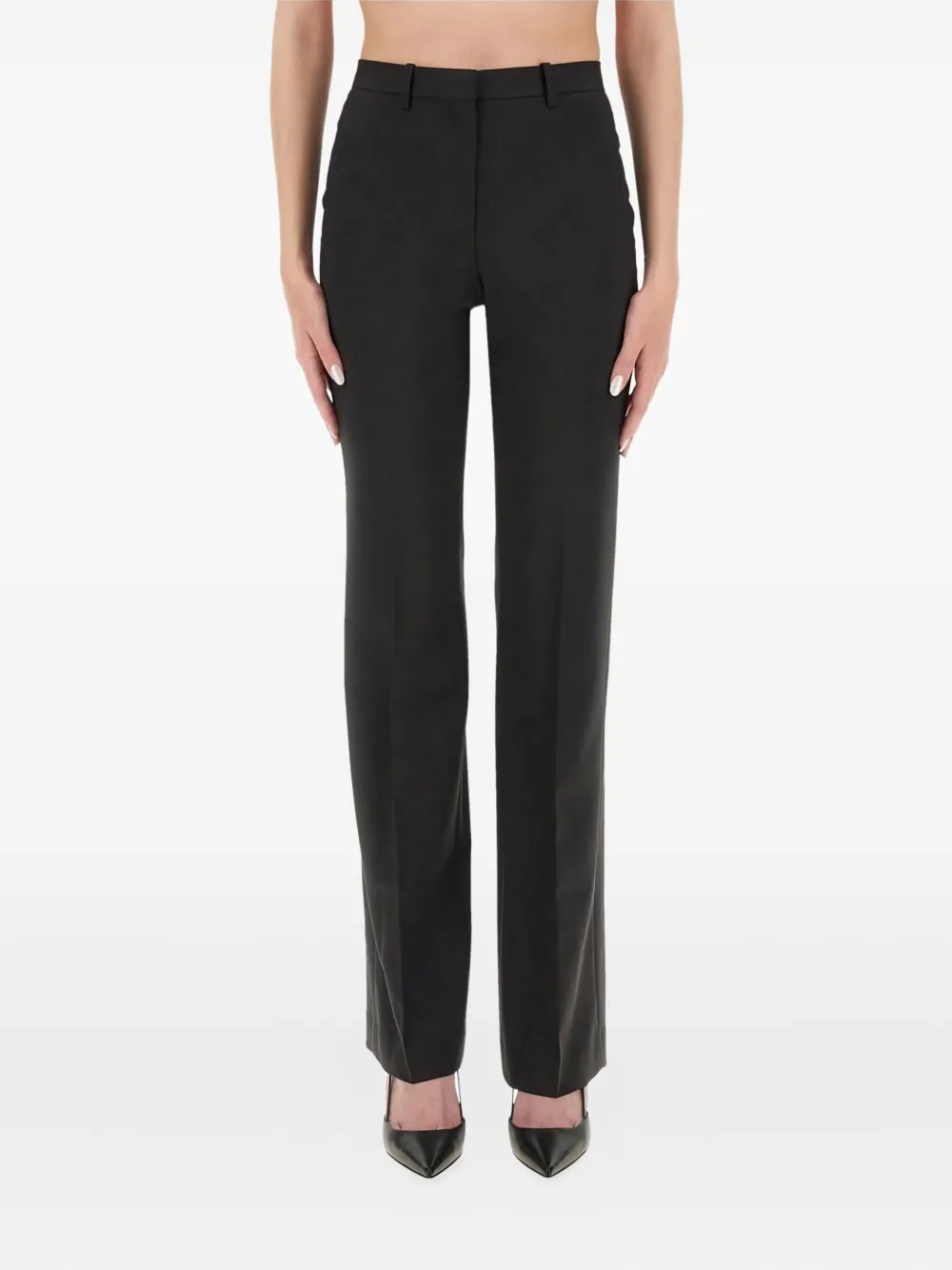 Theory Straight-leg Trousers In Black
