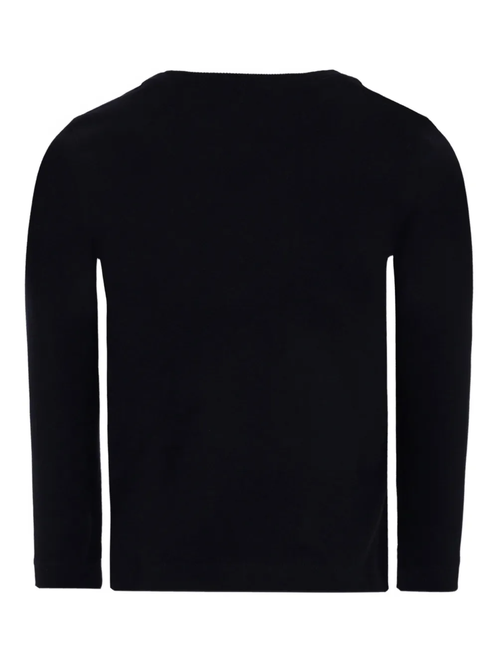 Moschino Kids teddy-print long-sleeve T-shirt Zwart