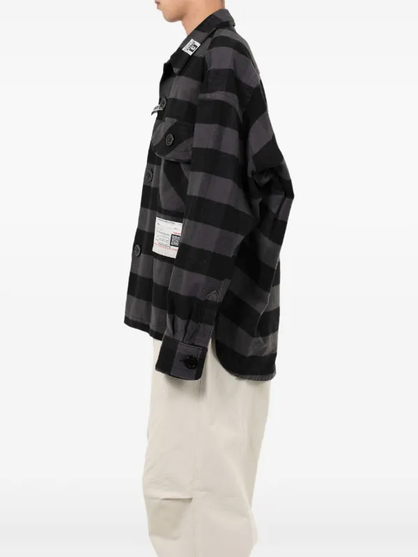 Maison MIHARA YASUHIRO Check Pocket Shirt | Grey | FARFETCH