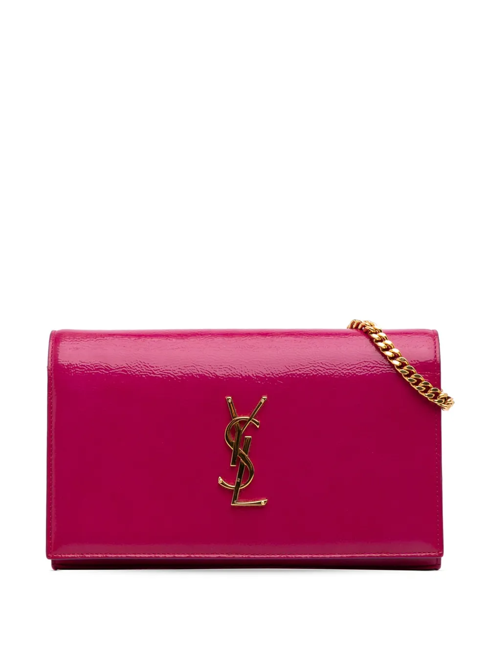 Saint Laurent Pre-Owned 2015 パテント モノグラム ケイト ウォレットオンチェーン ショルダーバッグ - ピンク Saint Laurent Pre-Owned 2015 パテント モノグラム ケイト ウォレットオンチェーン ショルダーバッグ - ピンク