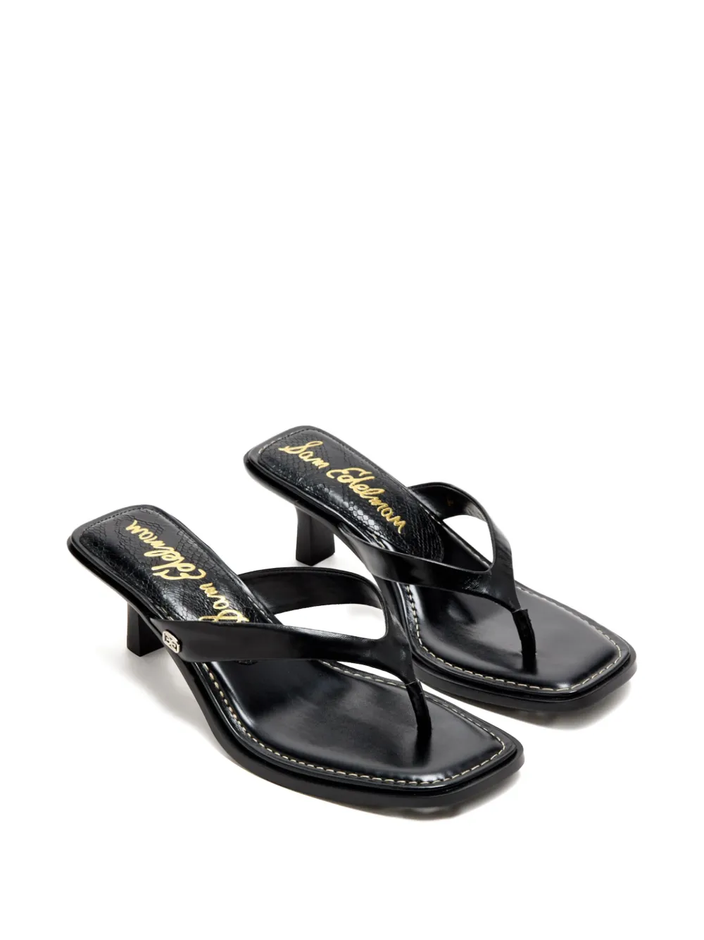 Sam Edelman 55mm Dollie leather heeled sandals Black