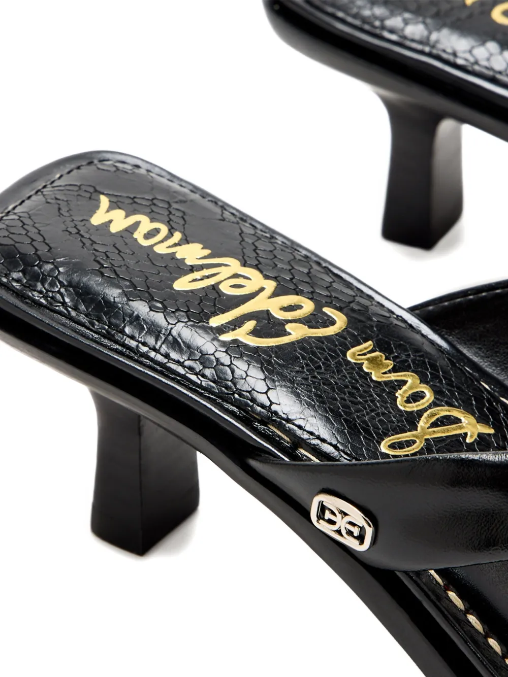 Sam Edelman 55mm Dollie leather heeled sandals Black