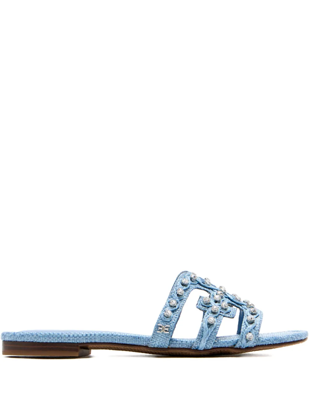 Sam Edelman crystal-embellished woven sandals Blue