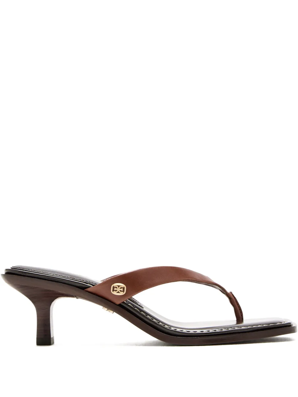 Sam Edelman 55mm leather thong sandals Black