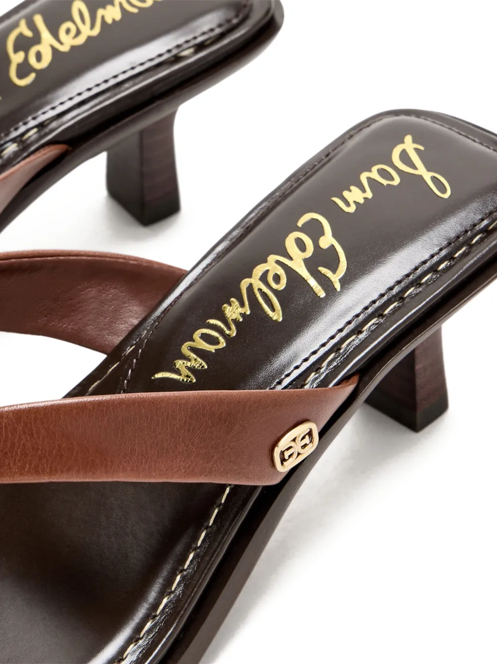 Sam Edelman 55mm leather thong sandals Black