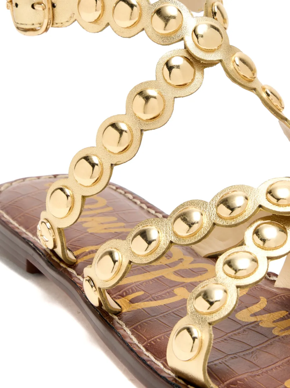 Sam Edelman Gloria ankle-strap studded sandals Yellow