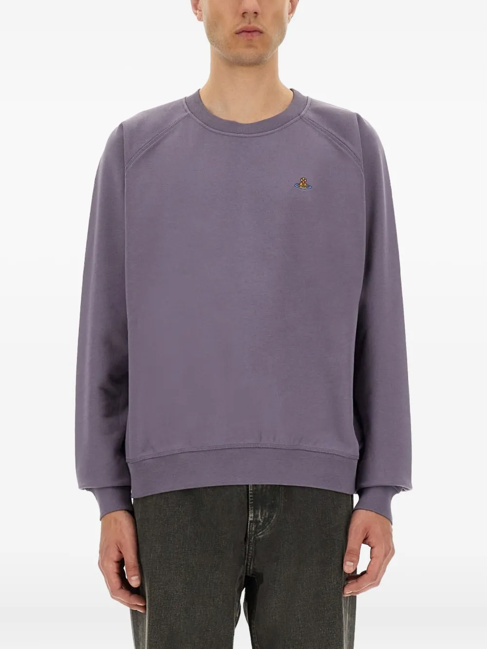 Vivienne Westwood Sweater met logo Paars