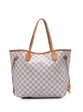 Louis Vuitton Pre-Owned 2010 Damier Azur Neverfull MM tote bag - White