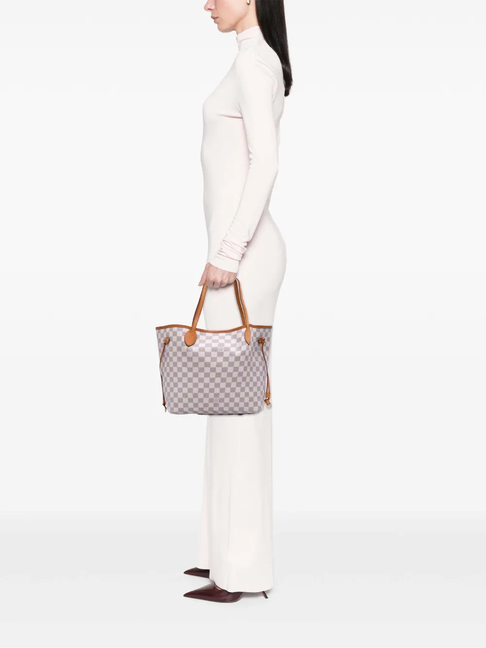 Louis Vuitton Pre-Owned 2010 Damier Azur Neverfull MM tote bag | Pre-Owned | Image 2