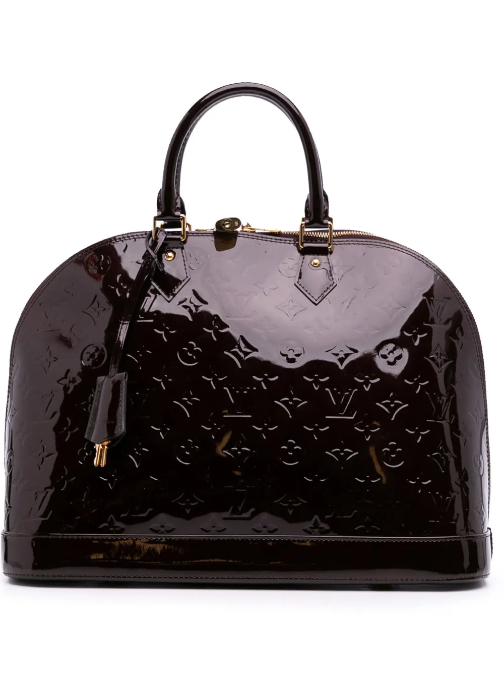 Louis Vuitton Pre-Owned 2013 モノグラム ヴェルニ アルマ GM ハンドバッグ - パープル Louis Vuitton Pre-Owned 2013 モノグラム ヴェルニ アルマ GM ハンドバッグ - パープル