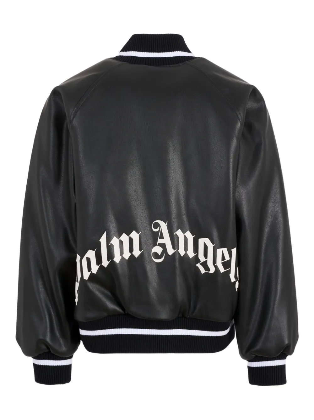 Palm Angels Kids Honkbaljack met logodetail Zwart