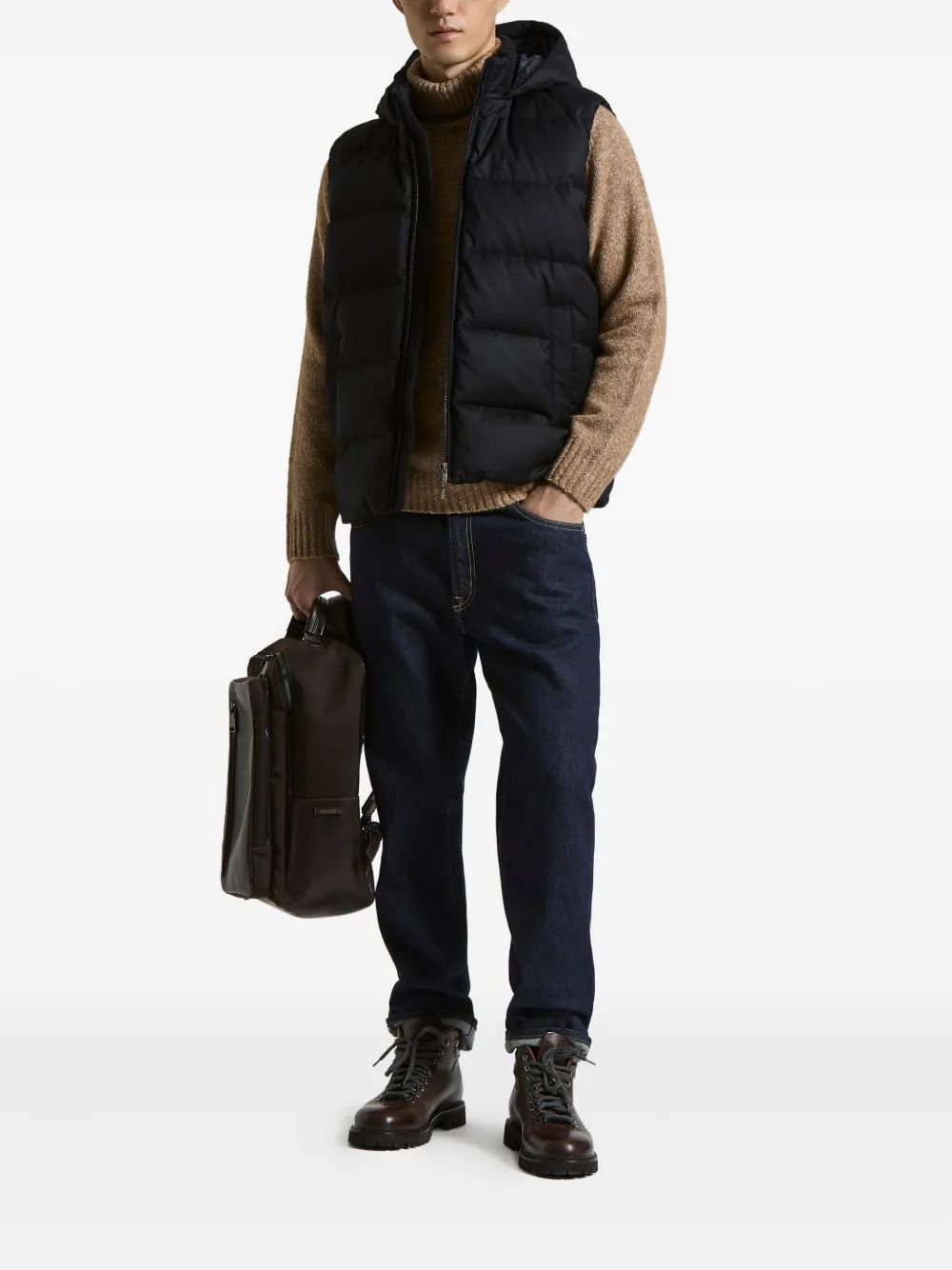 Peserico Loro Piana hooded gilet | Waistcoats & Gilets | Image 2