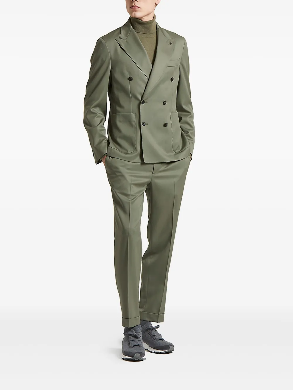 Peserico double-breasted patch-pocket jacket | Suit & Dinner Jackets | Image 2