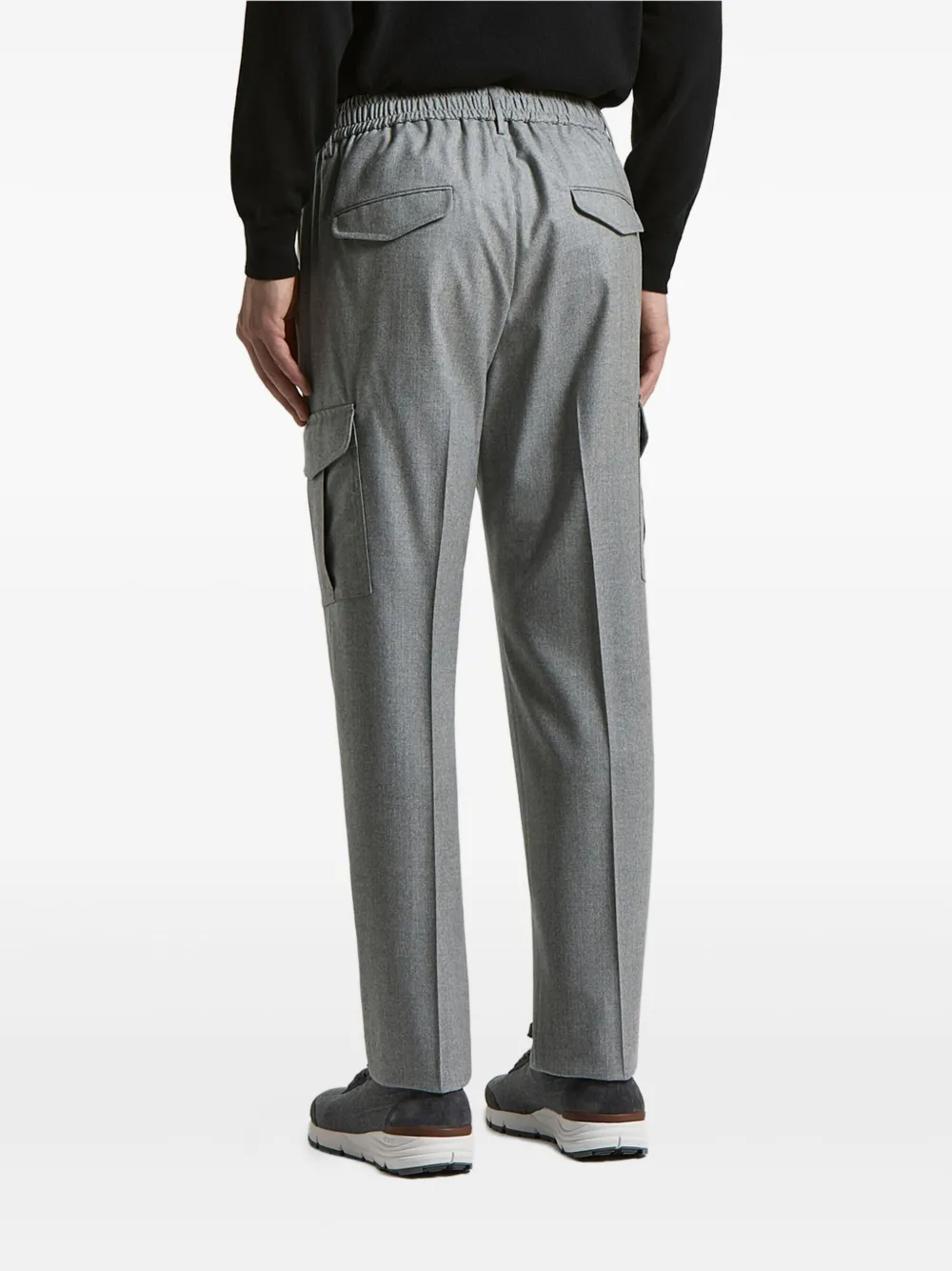 Peserico Cargo broek met trekkoord Grijs